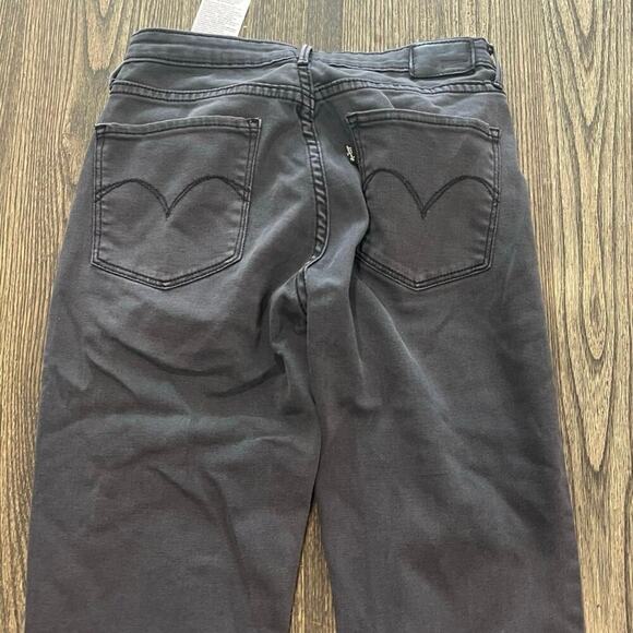 Levi's Skinny Legging Jeans High Rise Denim Cotton Blend Stretch Gray Size 27 - Picture 12 of 12